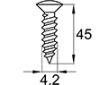 Схема DIN7983 4,2x45 A2