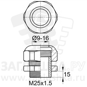 PC/M25x1.5L/9-16